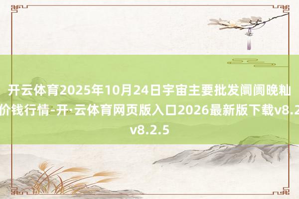 开云体育2025年10月24日宇宙主要批发阛阓晚籼稻价钱行情-开·云体育网页版入口2026最新版下载v8.2.5